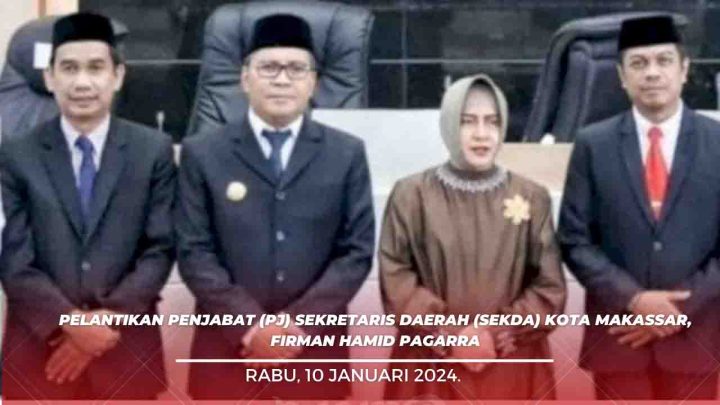 Ketua DPRD Makassar Rudianto Lallo Hadiri Pelantikan Firman Pagarra Sebagai Pj Sekda dprd makassar