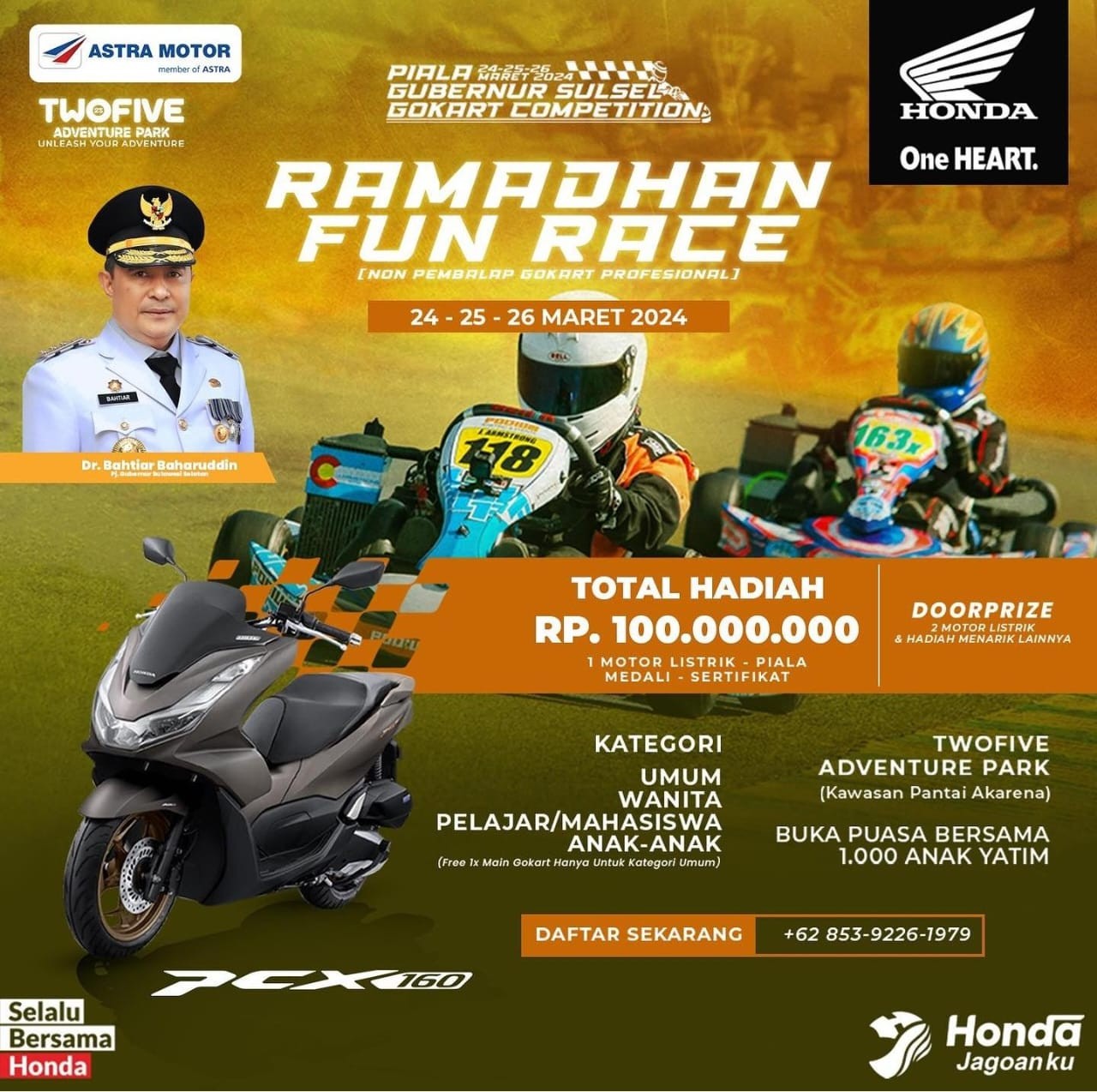 Astra Motor Sulawesi Selatan Dukung Piala Gubernur Sulsel Gokart Competition