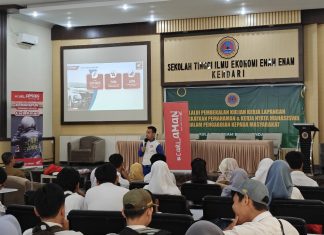Asmo Sulsel Beri Edukasi Safety Riding kepada Puluhan Pelajar SMK Satria Kendari