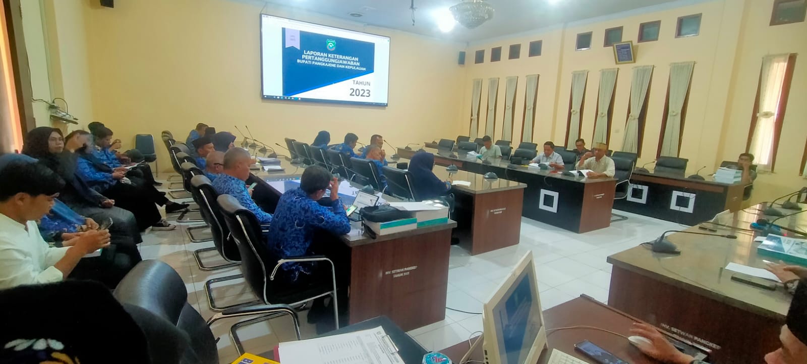 Lewat Pansus, DPRD Pangkep Gelar Rapat Pembahasan LKPJ Bupati TA 2023