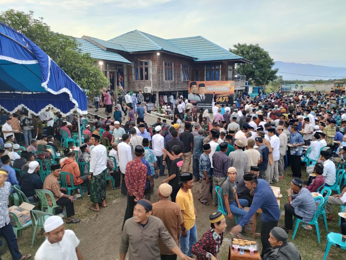 Masyarakat Jeneponto Membludak Hadiri Bukber Bacalon Bupati Jeneponto Syamsuddin Karlos