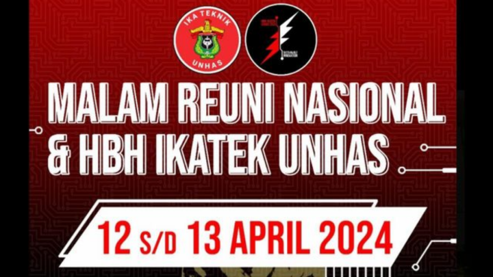 13 April, Panitia HBH IKATEK UNHAS 2024 Siap Helat Malam Puncak Usai Sukses Gelar Hybrid Expo hbh ikatek unhas