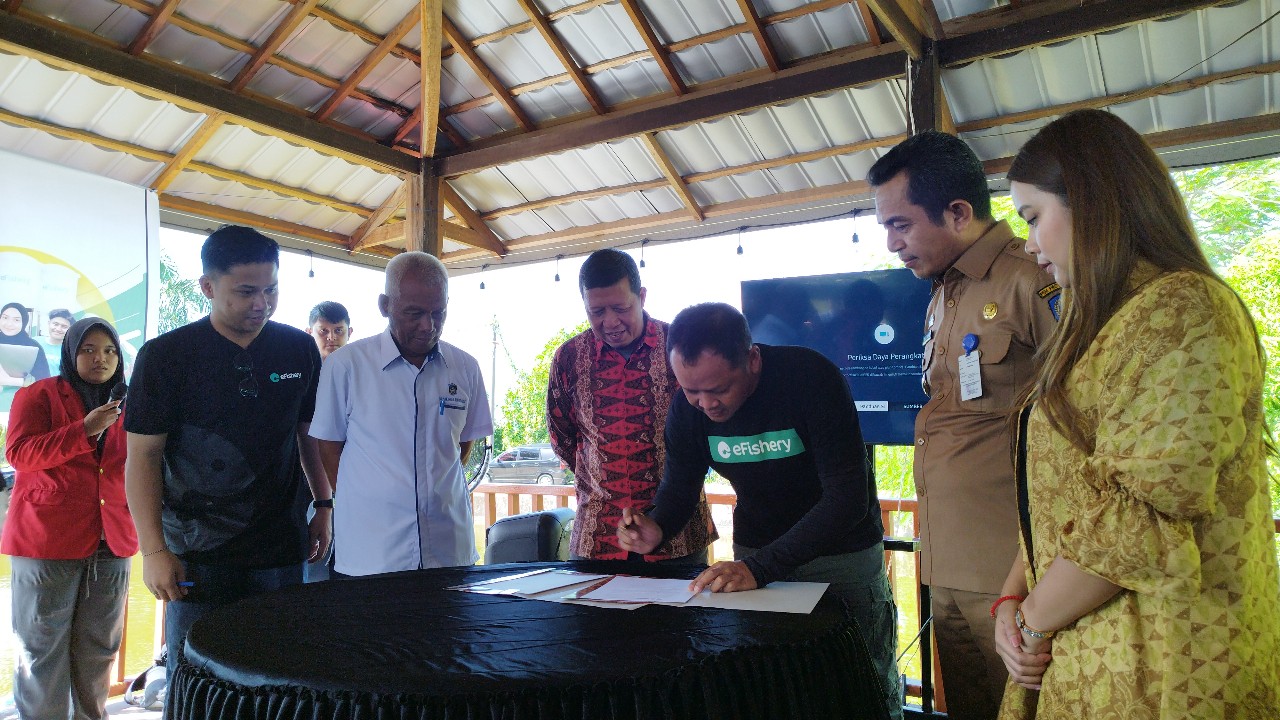 eFishery Bersama DKP Sulsel, BRPBAP dan Unido Luncurkan Proyek Budidaya Tradisional Plus dan Tanam Mangrove