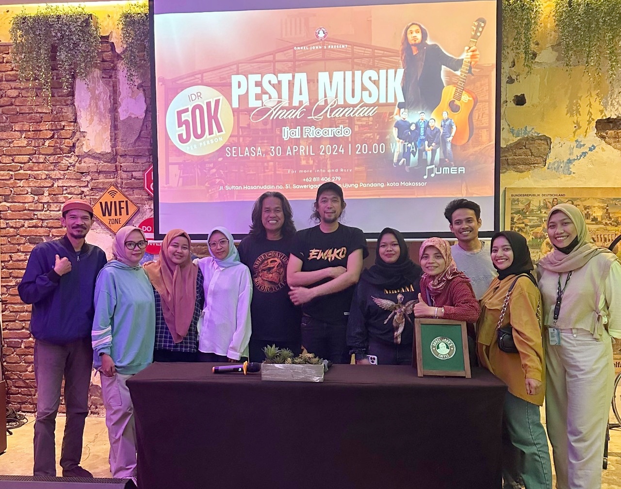 Siap-siap! Ijal Ricardo Konser Tunggal ‘Pesta Musik Anak Rantau’ di Onkel John’s Coffee Hasanuddin