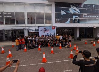 Astra Motor Sulawesi Selatan Uji Kemampuan Safety Riding Komunitas Motor Honda di Makassar