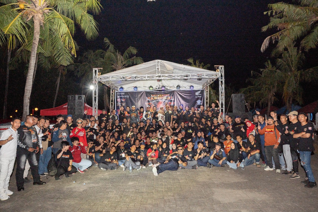 Seru dan Meriahnya Gathering Nasional Honda PCX Club Indonesia di Makassar