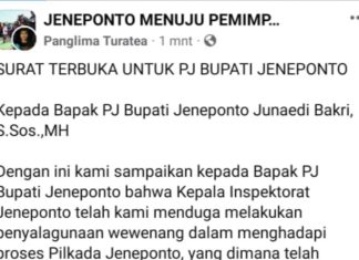 Viral, Surat Terbuka untuk Pj Bupati Jeneponto, Benarkah Kepala Inspektorat Intervensi Kadis hingga Kades?