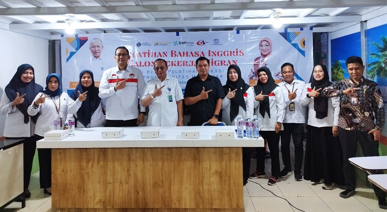 Siapkan Calon Pekerja Migran Indonesia Kompeten, BBPVP, BP2MI dan Timuraya Jaya Lestari Beri Pelatihan Bahasa Inggris