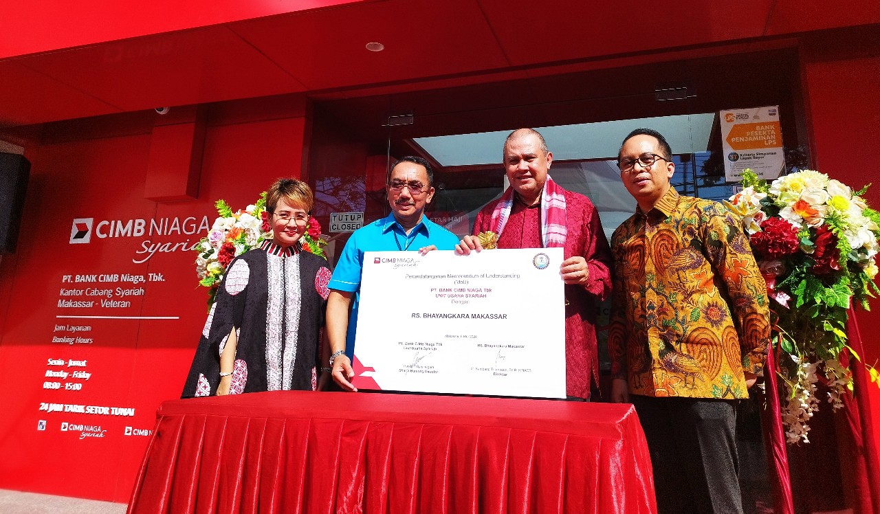 Pertama di Indonesia, CIMB Niaga Resmikan Kantor Cabang Syariah Berkonsep Hybrid di Makassar