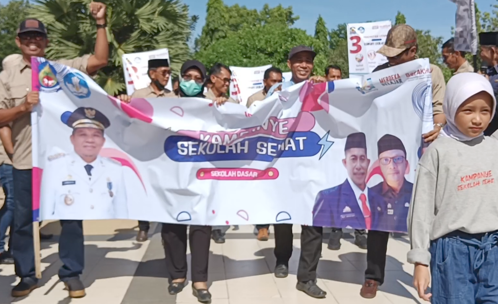 Lepas Tim Kampanye Sekolah Sehat, Pj Bupati Jeneponto Harap ini