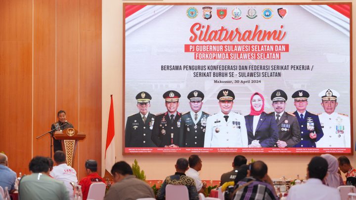 Di Hadapan Perwakilan Buruh, Pj Gubernur Sulsel Paparkan Konsep Ekonomi Hijau dan Biru Pemprov Sulsel