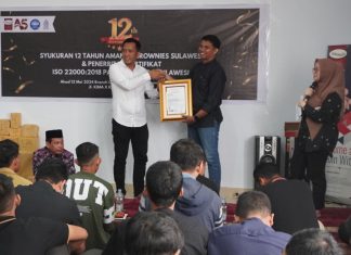 Pabrik Amanda Brownies di KIMA Kantongi Sertifikat ISO 22000-2018