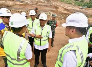 Pj Gubernur Sulsel Tinjau Proyek Pembangunan Bendungan Jenelata Gowa