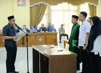 KPU Jeneponto Resmi Melantik 339 Anggota PPS, ini Pesan Pj Bupati