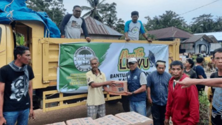 KKLR Sulsel Turun Tangan Bantu Korban Bencana Luwu, Distribusikan Logistik dan Kerahkan Alat Berat kklr sulsel
