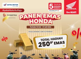 Beli Motor Honda di FIFGroup Bisa Ikutan Undian Berhadiah 250 Gram Emas Lho, Ini Caranya!