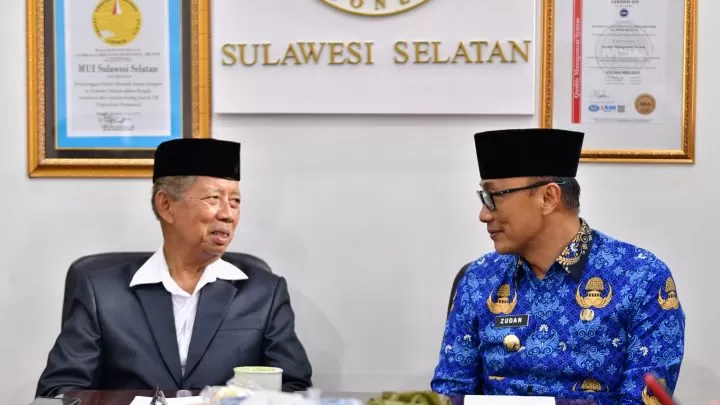 Pj Gubernur Prof Zudan Temui Pengurus MUI Sulsel Prof Zudan Arif Fakrulloh