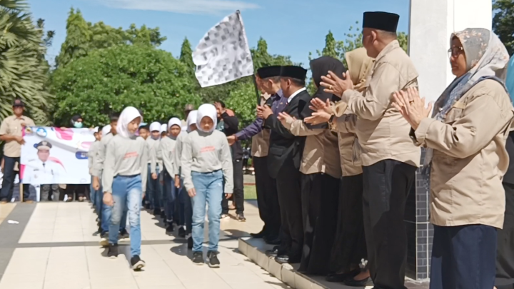 Lepas Tim Kampanye Sekolah Sehat, Pj Bupati Jeneponto Harap ini Lepas Tim Kampanye