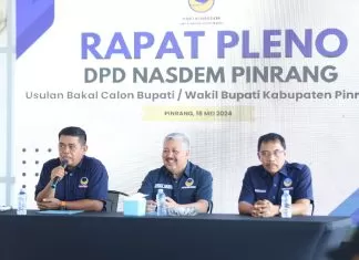 Partai NasDem Usung Pasangan Irwan Hamid - Sudirman Bungi di Pilkada Pinrang 2024