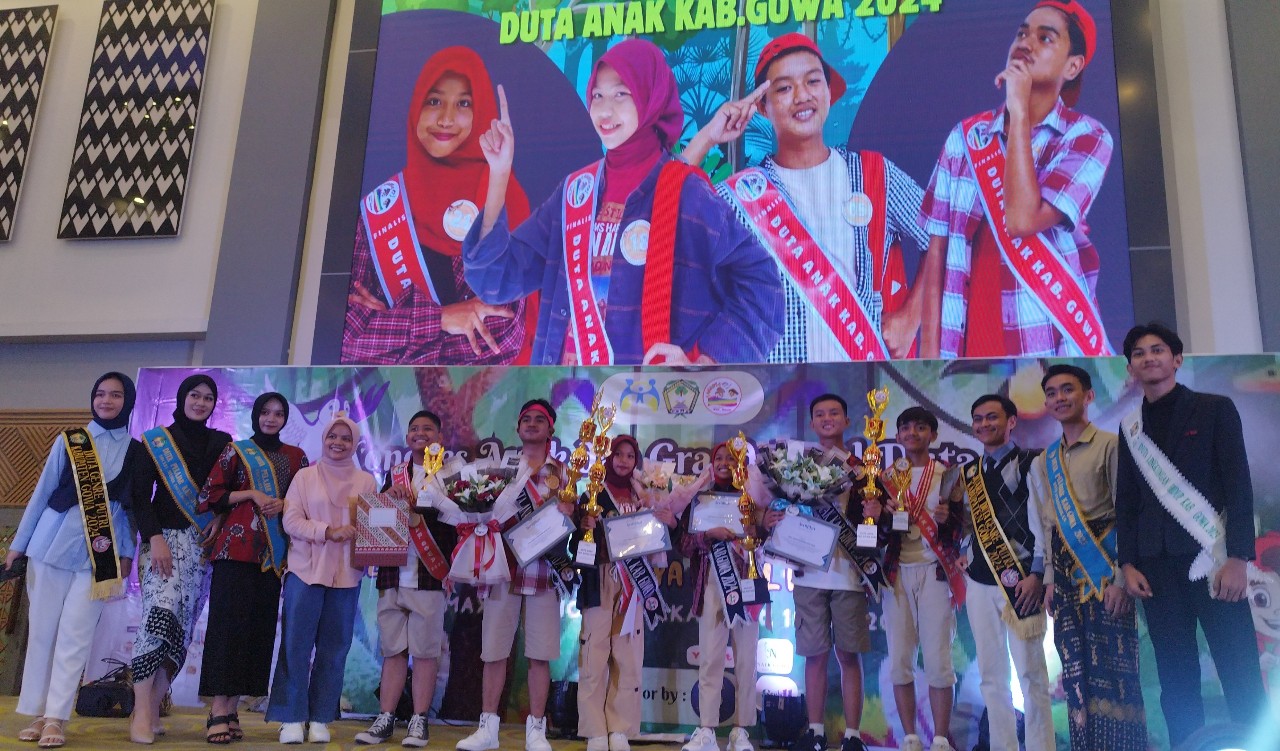Wakil Pattallassang, Muqaddimal Mukrimin Juara Best Social Media dan Top 3 Putra Duta Anak Gowa 2024