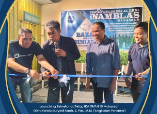 IKA SMA Negeri 16 Makassar Resmikan Sekretariat dan Podcast, Lokasinya di Susan!