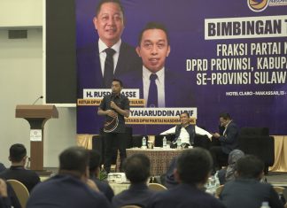 NasDem Sulsel Kumpulkan 159 Anggota Dewan 2024-2029, Syahar Paparkan Ideologi Partai