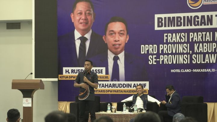 NasDem Sulsel Kumpulkan 159 Anggota Dewan 2024-2029, Syahar Paparkan Ideologi Partai Nasdem