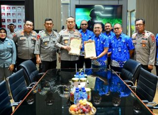 Guna Kelancaran Porpamnas VIII, PDAM Makassar Koordinasi dengan Kapolrestabes Mokhamad Ngajib