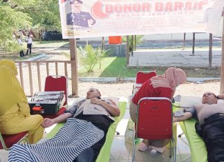 Momentum HUT Ke-78 Bhayangkara, Polres Jeneponto Laksanakan Donor Darah