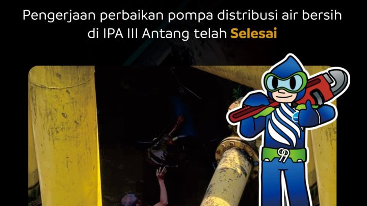 Pengerjaan Pompa PDAM Makassar di IPA III Antang Selesai, Tekanan Debit Air Bersih Akan Kembali Dinormalkan pompa pdam makassar