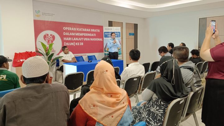 Peringati Hari Lansia ke-28, Primaya Hospital Hertasning dan Kemensos Gelar Operasi Katarak Gratis hari lansia