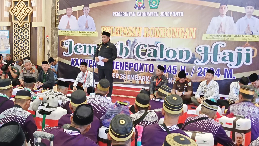 Lepas 363 Jamaah Calon Haji, ini Pesan Pj Bupati Jeneponto