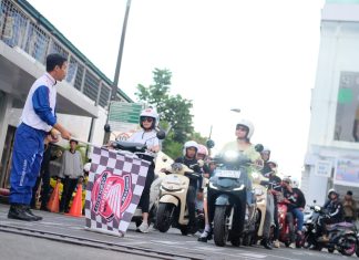 Ratusan Rider Meriahkan Stylo 160 Fashion Ride Experience Asmo Sulsel