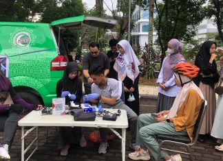 M2F FK Unhas Gelar Pemeriksaan Kesehatan Gratis di Car Free Day