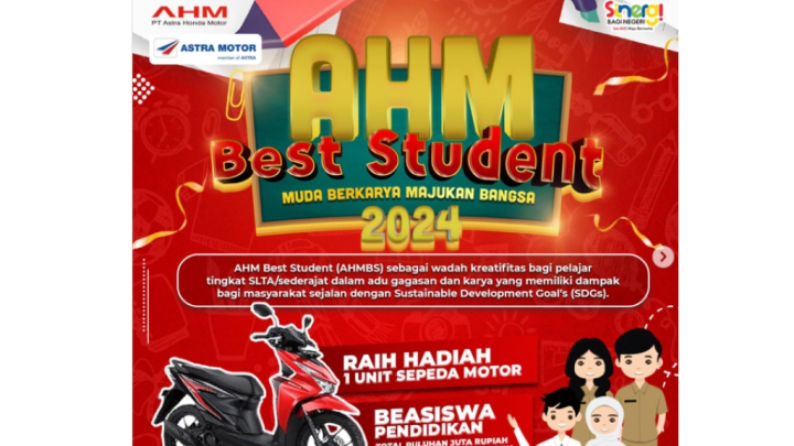 Buat Kamu Siswa Setingkat SMA, Buruan Daftar AHM Best Student 2024 ahmbs 2024