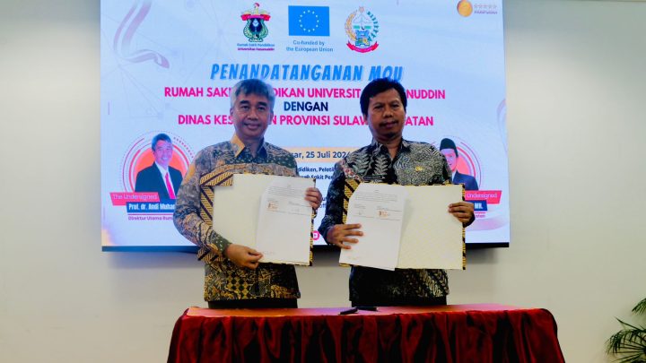 Dinkes Sulsel dan RSP Unhas Tandatangani Kesepahaman Bersama Untuk Peningkatan Kompetensi SDM Bidang Kesehatan dan Perumasakitan dinkes sulsel
