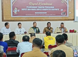 Buka Rapat Koordinasi Pelaksanaan Tahapan Pencalonan Pilkada Jeneponto, ini Pesan Pj Bupati
