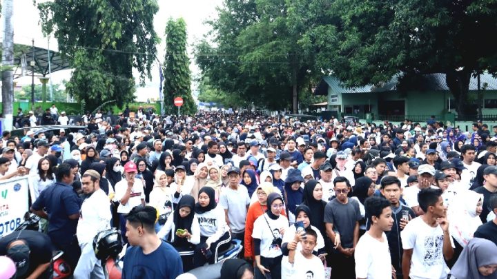 Puluhan Ribu Warga Parepare Ikuti Jalan Sehat TSM Day, Panitia Sampaikan Terima Kasih Jalan sehat tsm day