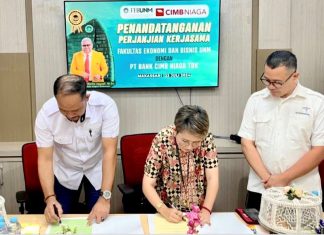Fakultas Ekonomi dan Bisnis UNM - Bank CIMB Niaga Teken PKS Terkait Pembukaan Rekening