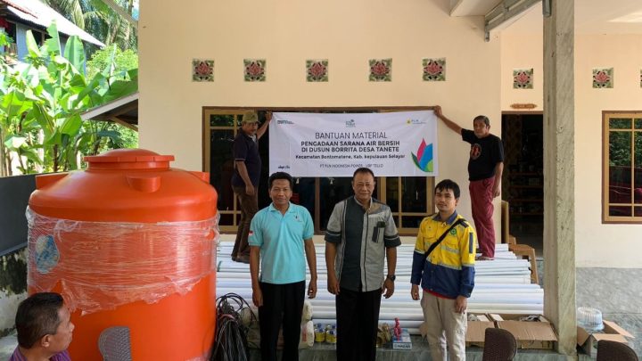 PLN IP UBP Tello Salurkan Bantuan Sarana Air Bersih, Wujud Implementasi ESG melalui Program TJSL pln ip ubp tello