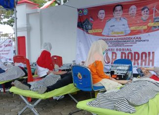 Peringati HUT Ke-79 RI, Pemkab Jeneponto Gandeng Unhas Gelar Donor Darah