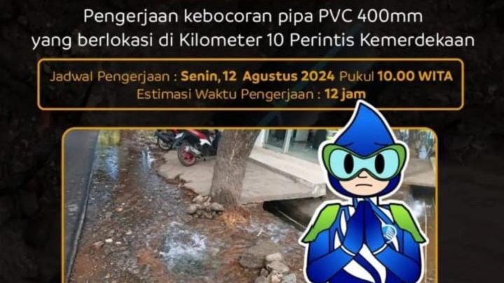 pipa pdam makassar