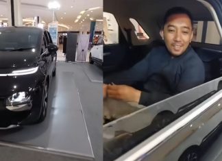 Heboh Seorang Pria Ditemukan Ketiduran di Dalam Mobil Display di Mal Makassar