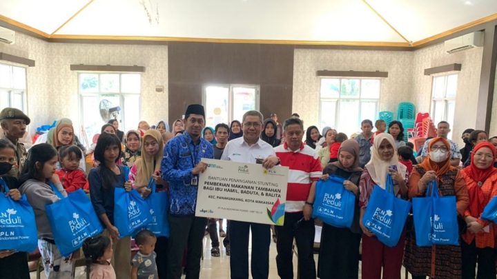 Rayakan HUT Kemerdekaan RI, PLN IP UBP Tello Salurkan Bantuan Penanganan Stunting ke Warga Kecamatan Panakkukang pln ip ubp tello
