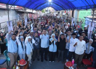 Galang Dukungan Warga Bunga Eja Beru, Seto-Rezki Paling Siap Menyambut Pilwalkot Makassar 2024