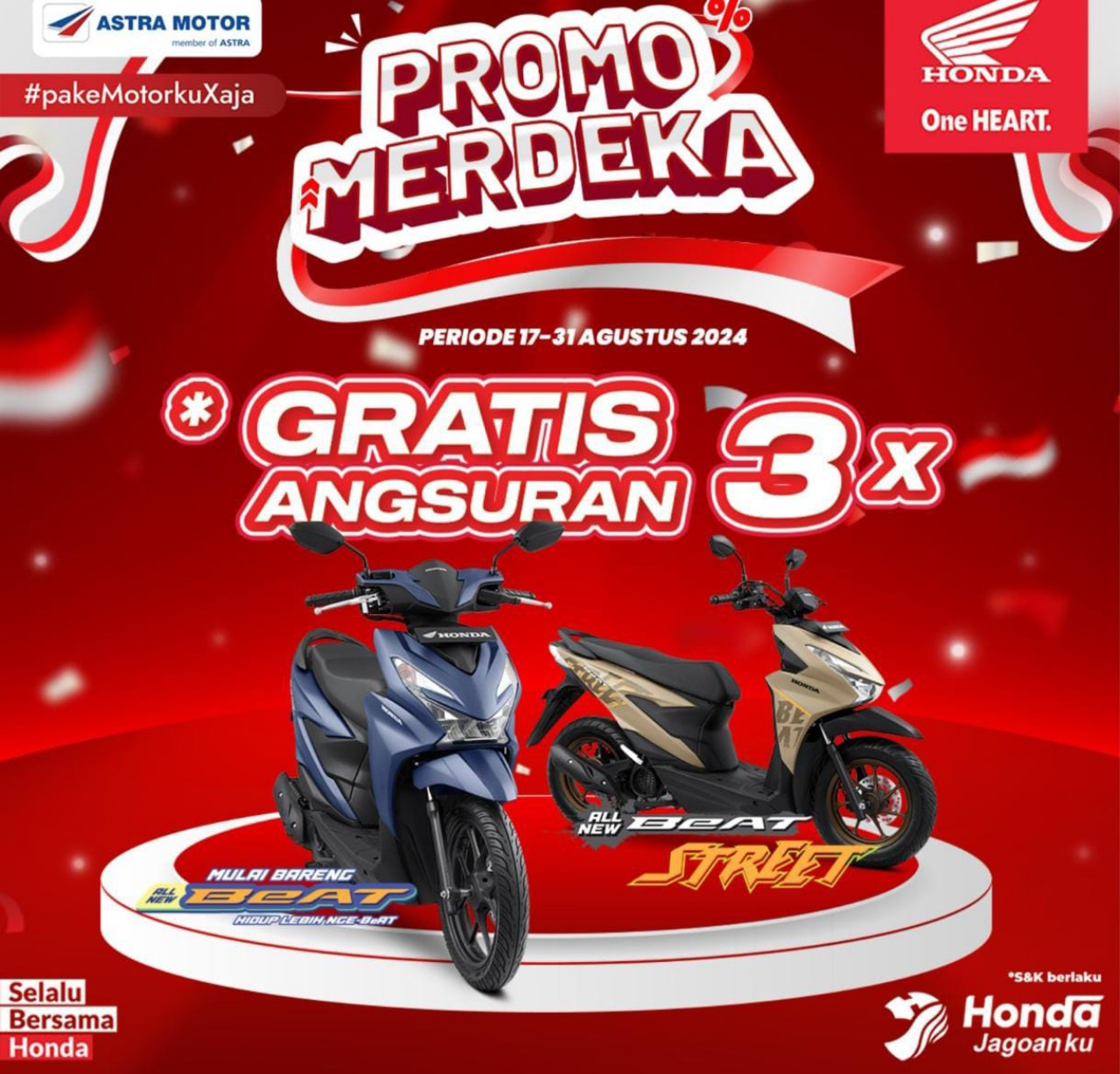 Jangan Lewatkan Promo Merdeka dari Astra Motor Sulawesi Selatan, Berlaku Hingga 31 Agustus 2024