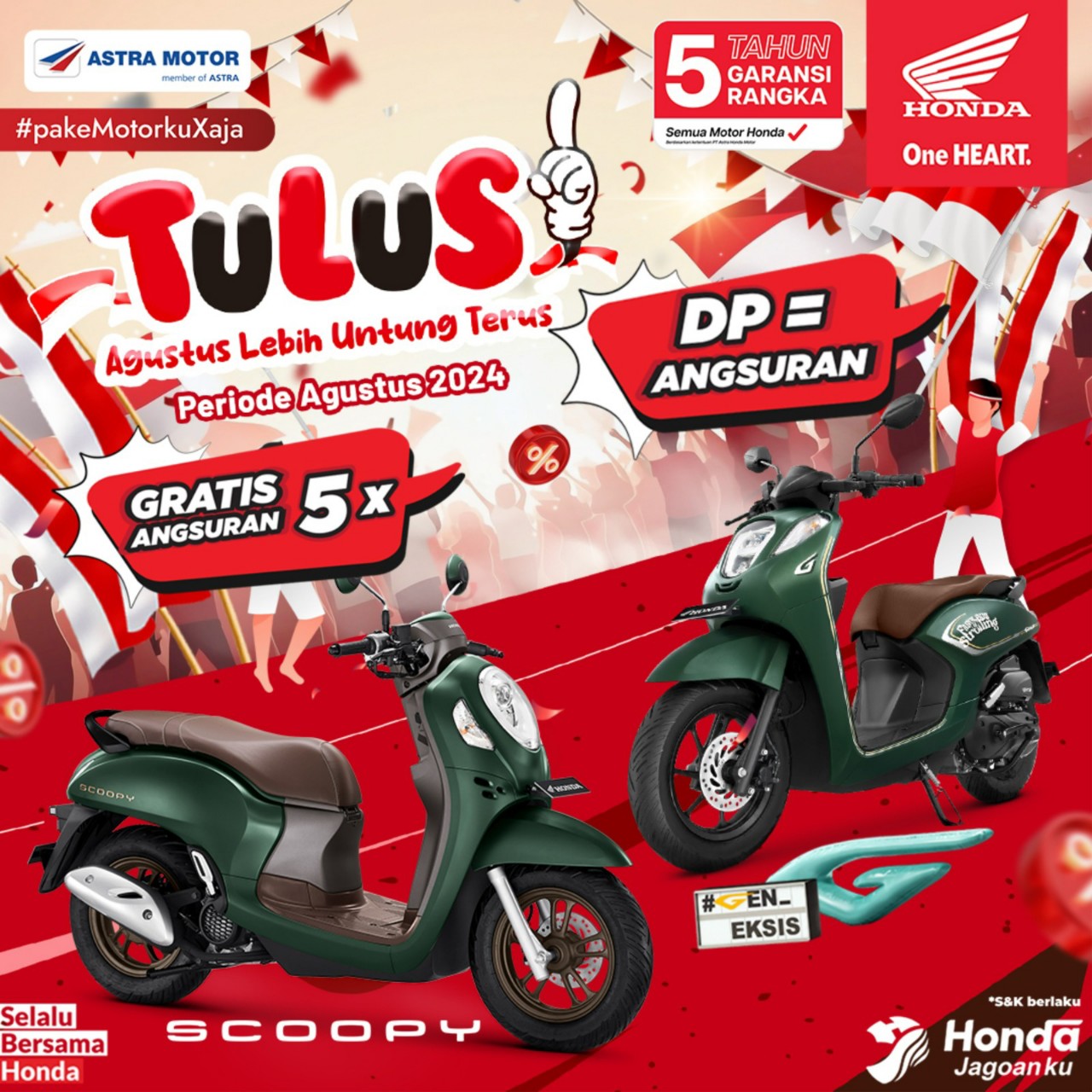 Astra Motor Sulawesi Selatan Hadirkan Promo Honda Scoopy di Bulan Agustus 2024