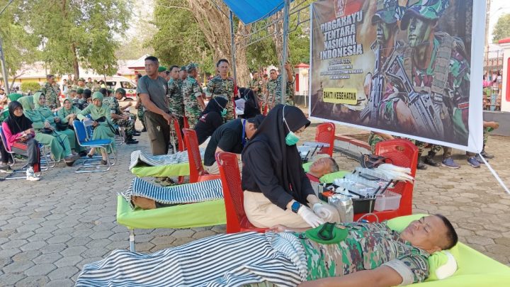 HUT TNI Ke-79, Kodim 1425 Jeneponto Gelar Donor Darah untuk Masyarakat HUT TNI Ke-79