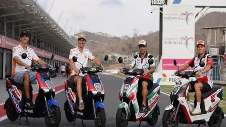 Honda EM1 e: dan PCX160 Jadi Kendaraan Operasional Pebalap dan Tim Balap MotoGP Mandalika MotoGP Mandalika