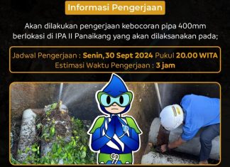 pipa pdam makassar bocor